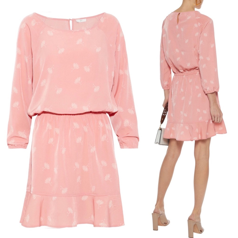 Joie Arryn Pink Dandelion Floral Printed Dress